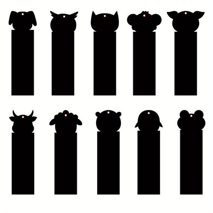 48 Pcs Animal Scratch Art Bookmark Kit - Magic Rainbow DIY Craft Set with 16 Wooden Styluses & 48 Satin Ribbons for Kids