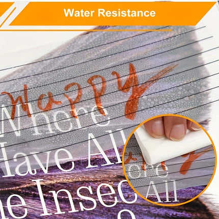 200 Sheets 3x5 Inch Transparent Sticky Notes - Lined Repositionable PET Waterproof Notepads for Office, School & Study