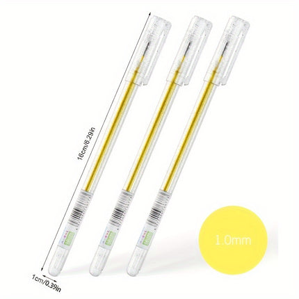 12-Piece Color Changing Glitter Gel Highlighter Set | UV Reactive Markers for Scrapbooking, Journaling, DIY Art & Coloring Projects