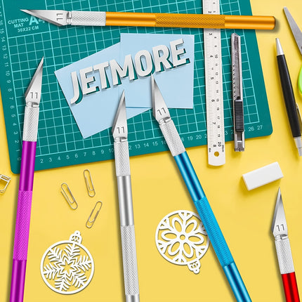 10-Piece Precision Exacto Knife Set for DIY Crafts, Art Cutting, Carving & Scrapbooking | Professional Hobby Knife Kit with SK5 Steel Blades