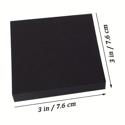 250 Sheets Sticky Notes Self-Stick Notes Black for Office Home Supplies 5 Pads, 50 Sheets/Pad
