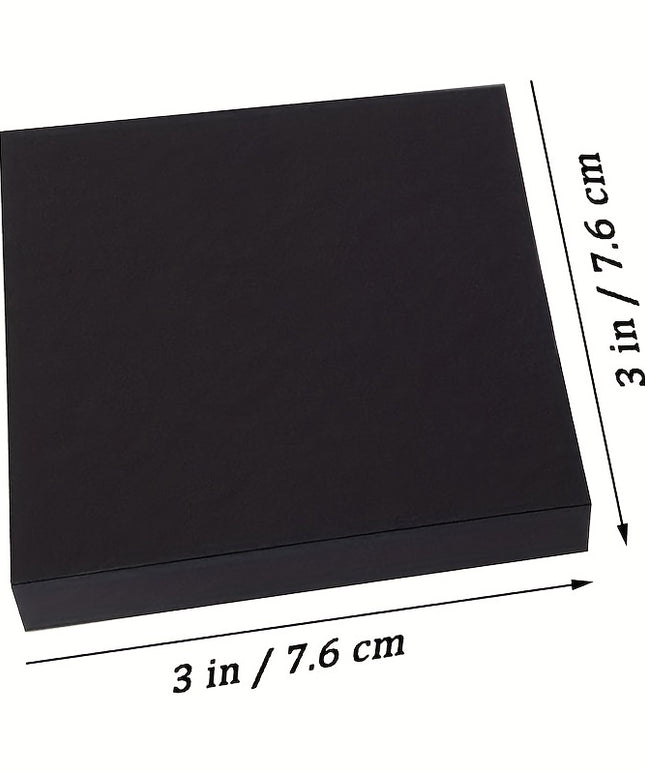250 Sheets Sticky Notes Self-Stick Notes Black for Office Home Supplies 5 Pads, 50 Sheets/Pad
