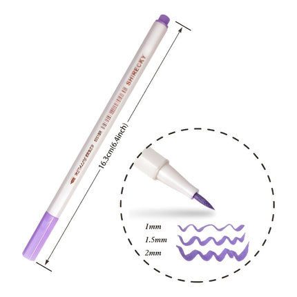 10pcs Metallic Brush Tip Marker Pens Set - Non-Toxic Water-Based Ink for Calligraphy, Card Making, Rock & Mug Painting