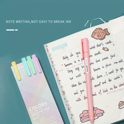 30 Pcs 0.5mm Colored Gel Pen Set - Morandi Macaron Colors for Journaling, Note Taking & Art Projects