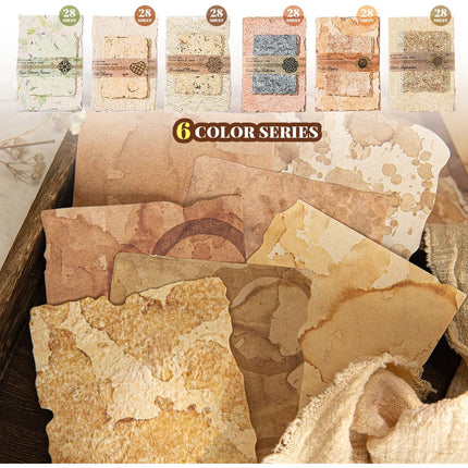 168-Piece Scrapbook Supplies Kit with Textured & Rice Paper | Vintage Craft Paper for Junk Journals, Decoupage, Card Making & Mixed Media Collage