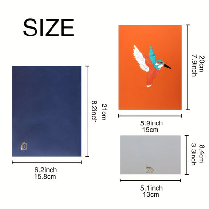 1pc Bird 3D Greeting Pop Up Card Birthday Card Happy Anniversary Card Mother's Day