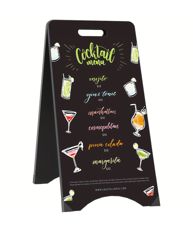 Double Sided A-Frame Chalkboard Sign Large 16x32 Inch - Foldable Outdoor Indoor Blackboard Menu Display for Restaurant, Wedding, Business, Heavy Duty Sidewalk Signs