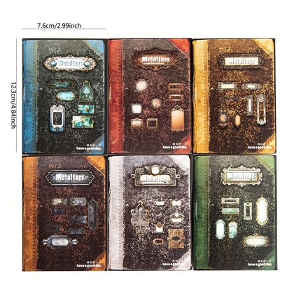 120pcs Vintage Scrapbook Stickers with Antique Labels for Scrapbooking, DIY Crafts, Journaling & Junk Journal | Retro Craft Supplies