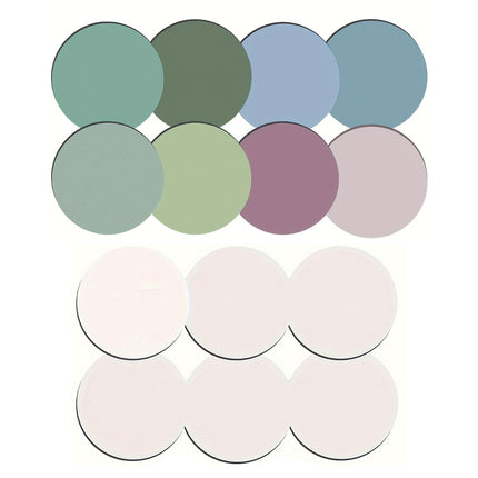 700pcs Morandi Round Clear Transparent Sticky Notes Sticky Tabs Translucent Book Markers Page Flags Stickers for Office