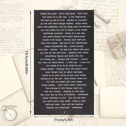 32 Sheets Quote Phrase Word Stickers for Scrapbooking Vintage Scrapbook Sentiment Stickers Junk Journal Planners DIY Card Making Collage Album Aesthetic Stickers