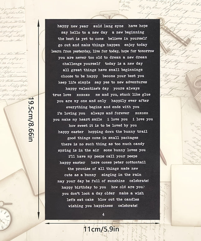32 Sheets Quote Phrase Word Stickers for Scrapbooking Vintage Scrapbook Sentiment Stickers Junk Journal Planners DIY Card Making Collage Album Aesthetic Stickers