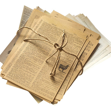 114pcs Junk Journal Pages Vintage Pack Kraft Paper, Junk Journal Vintage Paper for Scrapbooking