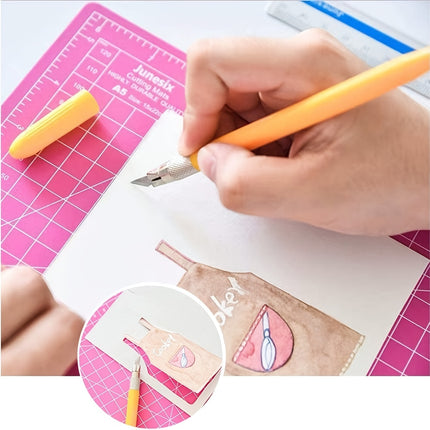 1pc A5 Self Healing Cutting Mat Rotary Cutter for Craft Fabric Quilting Sewing Scrapbooking Project