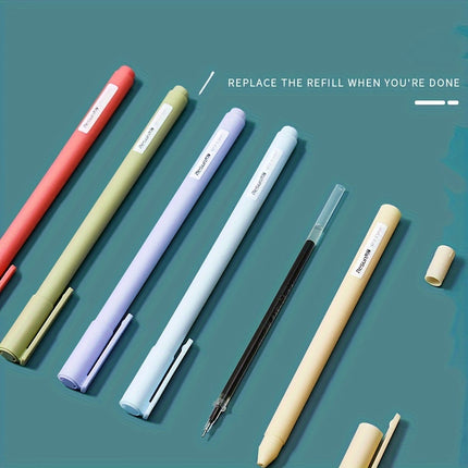 30 Pcs 0.5mm Colored Gel Pen Set - Morandi Macaron Colors for Journaling, Note Taking & Art Projects