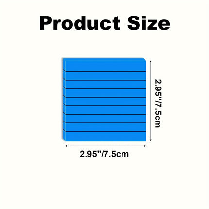 7 Pads Clear Waterproof Self Transparent Lined Sticky Notes for Office, Home, School 350 Sheets