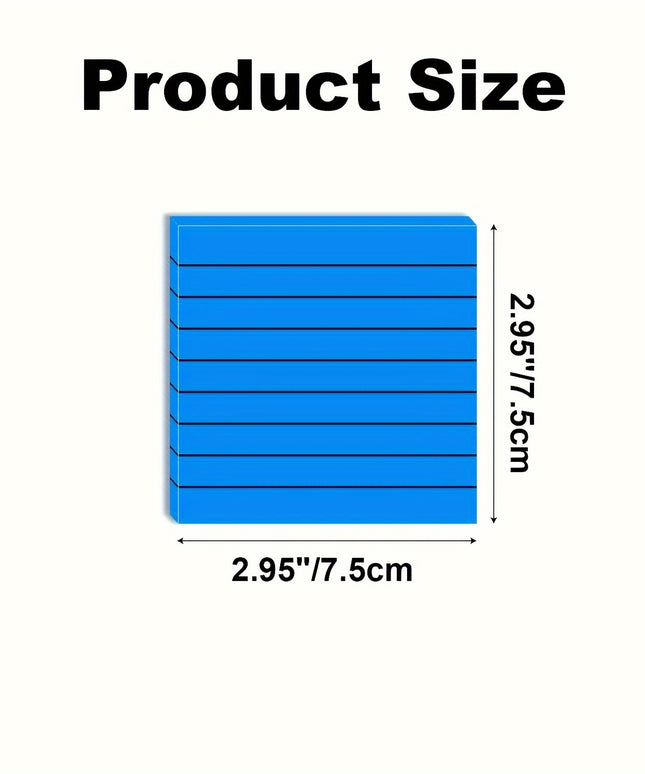 7 Pads Clear Waterproof Self Transparent Lined Sticky Notes for Office, Home, School 350 Sheets