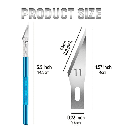 10-Piece Precision Exacto Knife Set for DIY Crafts, Art Cutting, Carving & Scrapbooking | Professional Hobby Knife Kit with SK5 Steel Blades