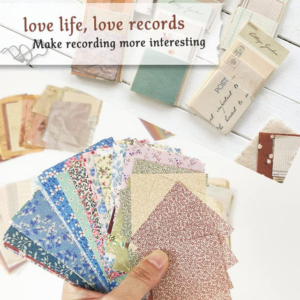 860pcs Vintage Scrapbook Paper Kit - 16 Theme Aesthetic Journaling Supplies for Scrapbooking, Planner, Bullet Junk Journal, Retro Crafts & Collage