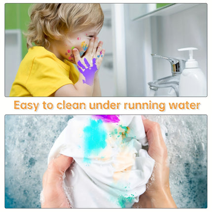 15-Color Washable Ink Pads for Kids | Non-Toxic Stamp Pads for Finger Painting & Art Crafts