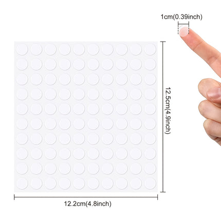 1000pcs Double-Sided Adhesive Dots - Transparent Waterproof Tape Stickers for Crafts, DIY & Home Decor