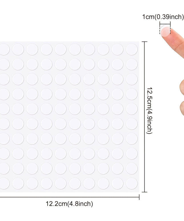 1000pcs Double-Sided Adhesive Dots - Transparent Waterproof Tape Stickers for Crafts, DIY & Home Decor