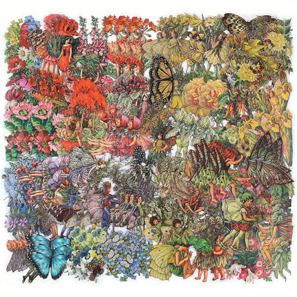 180-Piece Transparent Flower Fairy Butterfly Sticker Set for Journaling, Scrapbooking & DIY Crafts | Vintage Decorative Stickers for Planners, Cards & Albums