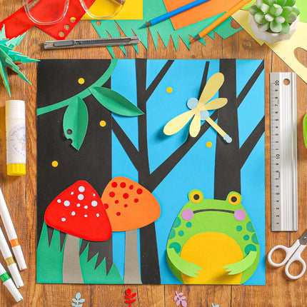 100 Sheets Colored Cardstock - 20 Vivid Colors 180GSM Card Paper for Card Making, Scrapbooking, Arts and Crafts Projects (12x12inch/30.5x30.5 cm)