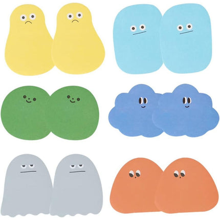 360 Sheets Cute Mini Sticky Notes - 6 Cartoon Designs Self-Stick Notes & Index Tabs for Notebooks, Office & DIY Decor - 12 Pads