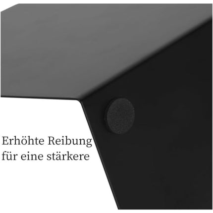 12-Pack Heavy Duty Metal Bookends for Shelves - Non-Slip Steel Book Organizers for Office & Home Use