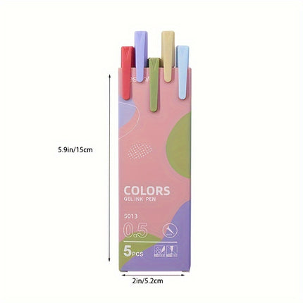 30 Pcs 0.5mm Colored Gel Pen Set - Morandi Macaron Colors for Journaling, Note Taking & Art Projects