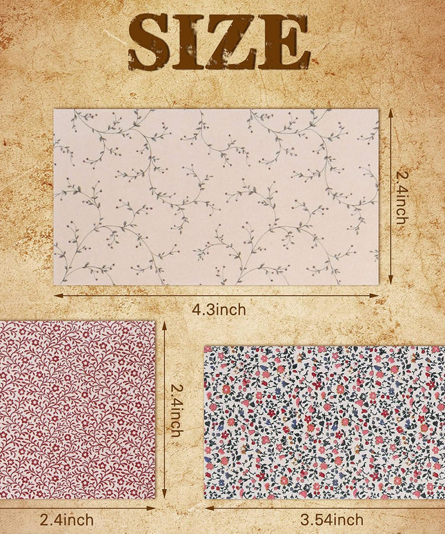 360 Sheets Vintage Scrapbook Paper - 6 Sets Aesthetic Retro Decorative Paper for DIY Journaling, Scrapbooking, Travel Journal (2.4x2.4in/6.1x6.1cm, 2.4x4.3in/6.1x10.9cm, 2.13x3.54in/5.4x9.0cm)