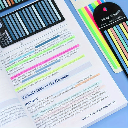 3600 Sheets Translucent PET Index Tabs | 12-Color Waterproof Page Markers for Books, Study Notes & Document Organization | Fine Fluorescent Sticky Stickers