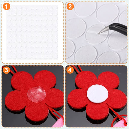 1000pcs Double-Sided Adhesive Dots - Transparent Waterproof Tape Stickers for Crafts, DIY & Home Decor