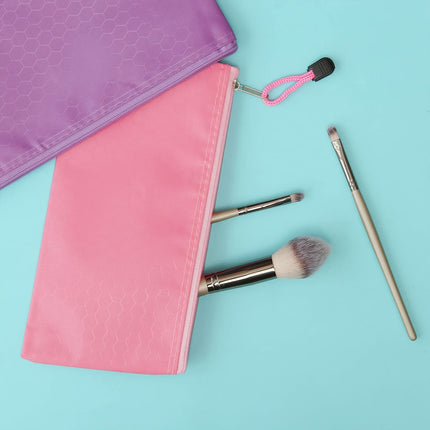 6 Pack Waterproof Zipper Pencil Pouches Bulk - Oxford Fabric Pencil Cases for School Supplies, Travel & Cosmetics Organization (24cm x 12cm)