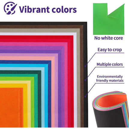 100 Sheets Colored Cardstock - 20 Vivid Colors 180GSM Card Paper for Card Making, Scrapbooking, Arts and Crafts Projects (12x12inch/30.5x30.5 cm)