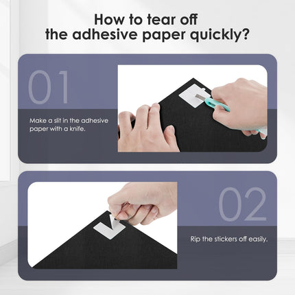 12 Pack Cork Bulletin Board for Wall - 48"x36" Sound Absorbing Felt Tiles with Removable Adhesive Tabs for Home Office Kitchen