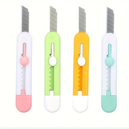 4pcs Mini Utility Knife - Compact, Durable, and Ideal for Crafting and DIY Projects