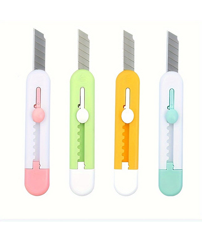 4pcs Mini Utility Knife - Compact, Durable, and Ideal for Crafting and DIY Projects