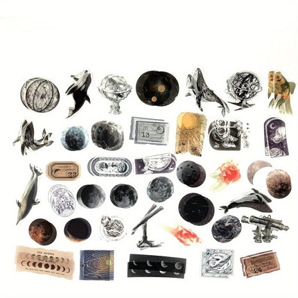 200 Pieces Vintage Ephemera Scrapbooking Supplies Pack for Journaling, Decoupage Paper Scrapbook Stickers Kit for Bullet Junk Journal Planners Collage Craft Notebooks Album